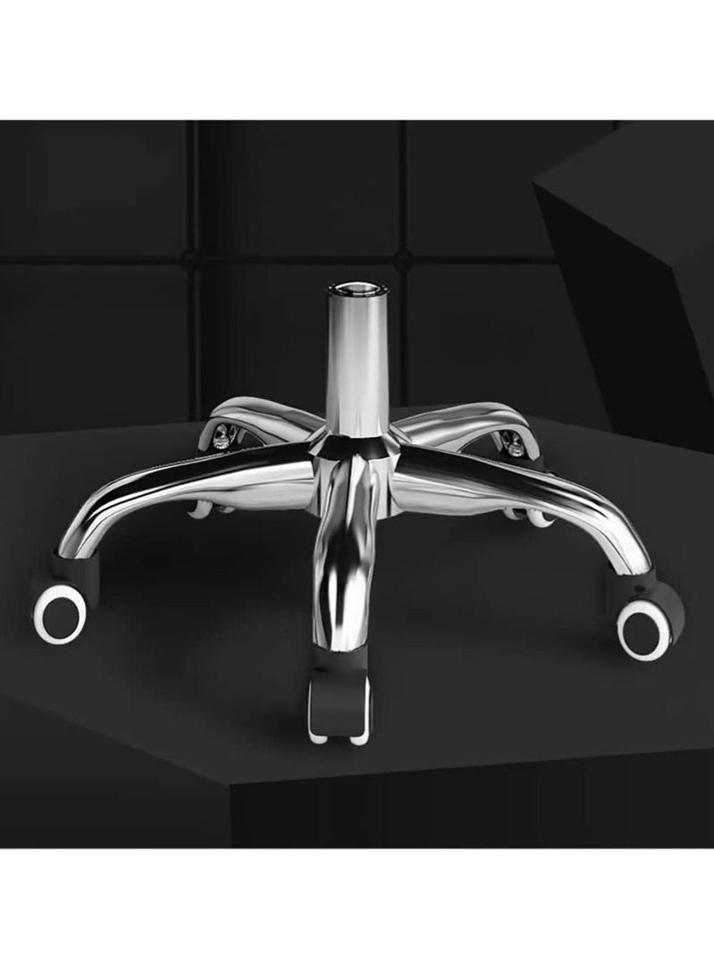 POWER Adjustable office chair with a mesh seat and black metal base. - Image 5